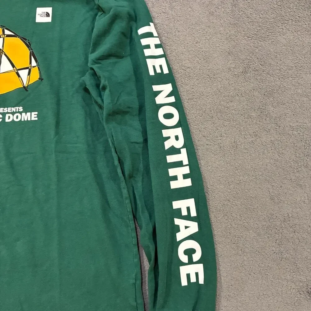 The North Face Dark Green Outdoor Graphic Long Sleeve Shirt Men's Size Large